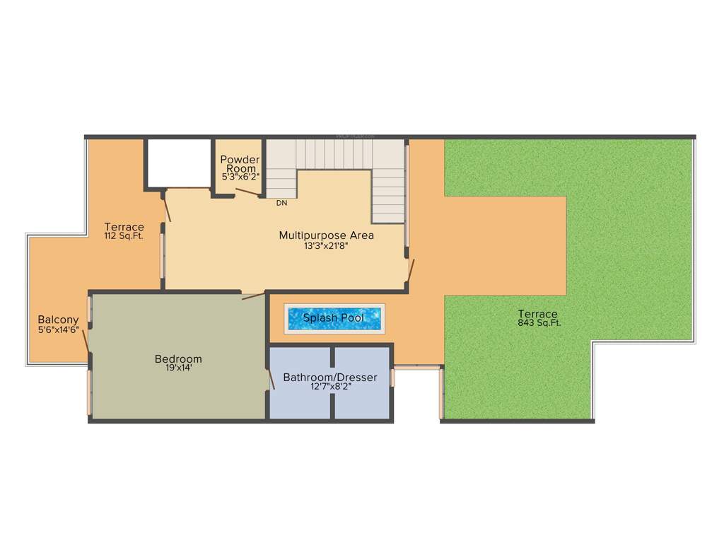 Wave Belleville Park (5BHK+5T (6,300 sq ft)   Servant Room 6300 sq ft)