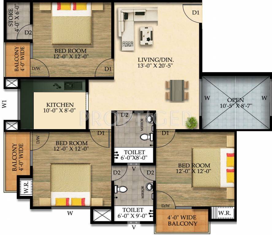 Shree Om Balaji Tower (3BHK+2T (1,538 sq ft) 1538 sq ft) Shree Om Balaji Tower (3BHK+2T (1,538 sq ft) 1538 sq ft)