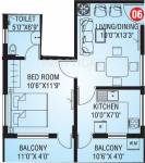 JPS Chirag (1BHK+1T (650 sq ft) 650 sq ft)