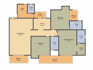 Lotus Parkscape (3BHK+4T (1,800 sq ft) 1800 sq ft) Lotus Parkscape (3BHK+4T (1,800 sq ft) 1800 sq ft)
