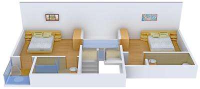 Jaetal Group Balaji Hill City Villa 3BHK+3T (1,575 sq ft)