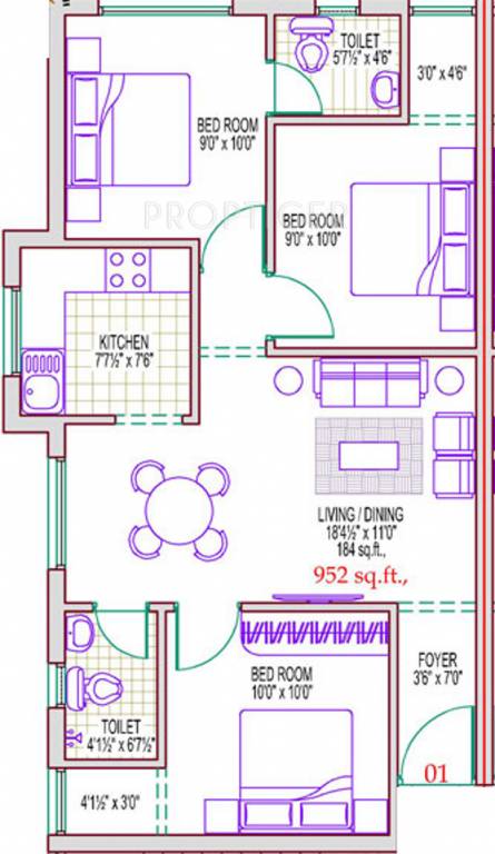 Lakshmi Keelkattalai A And B (3BHK+2T (952 sq ft) 952 sq ft) Lakshmi Keelkattalai A And B (3BHK+2T (952 sq ft) 952 sq ft)