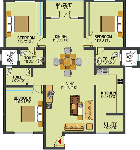 Shravanthi Graces (3BHK+3T (1,655 sq ft) 1655 sq ft) Shravanthi Graces (3BHK+3T (1,655 sq ft) 1655 sq ft)