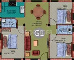 Sri Shreyas (3BHK+2T (1,025 sq ft) 1025 sq ft) Sri Shreyas (3BHK+2T (1,025 sq ft) 1025 sq ft)