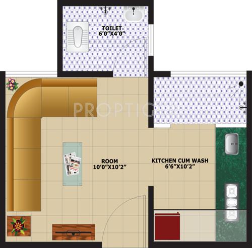 Foliage Navjivan Homes (1BHK+1T (326 sq ft) 326 sq ft)