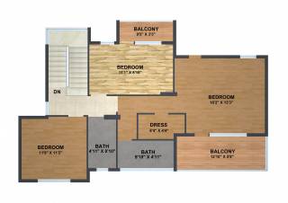 Mahindra Aqualily (4BHK+3T (2,286 sq ft) 2286 sq ft) Mahindra Aqualily (4BHK+3T (2,286 sq ft) 2286 sq ft)