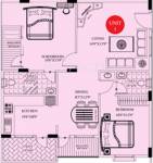 Venkatasai Prime (2BHK+2T (1,105 sq ft) 1105 sq ft)
