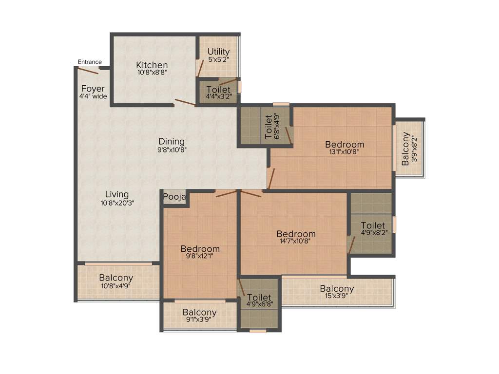 Samson Pearl Crest (3BHK+4T (1,690 sq ft) + Pooja Room 1690 sq ft)