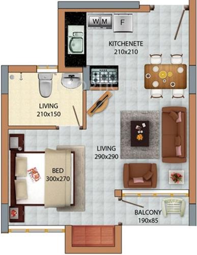 Akshaya Agraharam (1BHK+1T (434 sq ft) 434 sq ft) Akshaya Agraharam (1BHK+1T (434 sq ft) 434 sq ft)