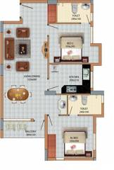 Akshaya Agraharam (2BHK+2T (999 sq ft) 999 sq ft)