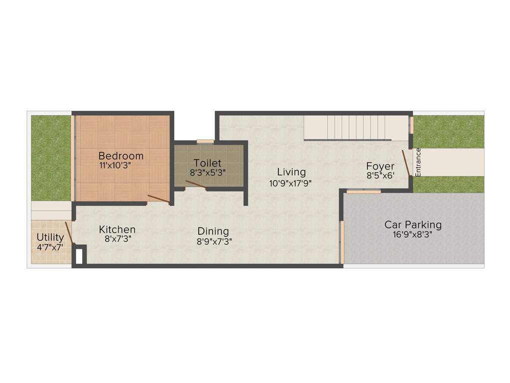 Aratt Rolling Whites (3BHK+3T (1,258 sq ft) + Study Room 1258 sq ft)