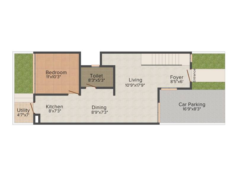 Aratt Rolling Whites (3BHK+3T (1,258 sq ft) + Study Room 1258 sq ft)