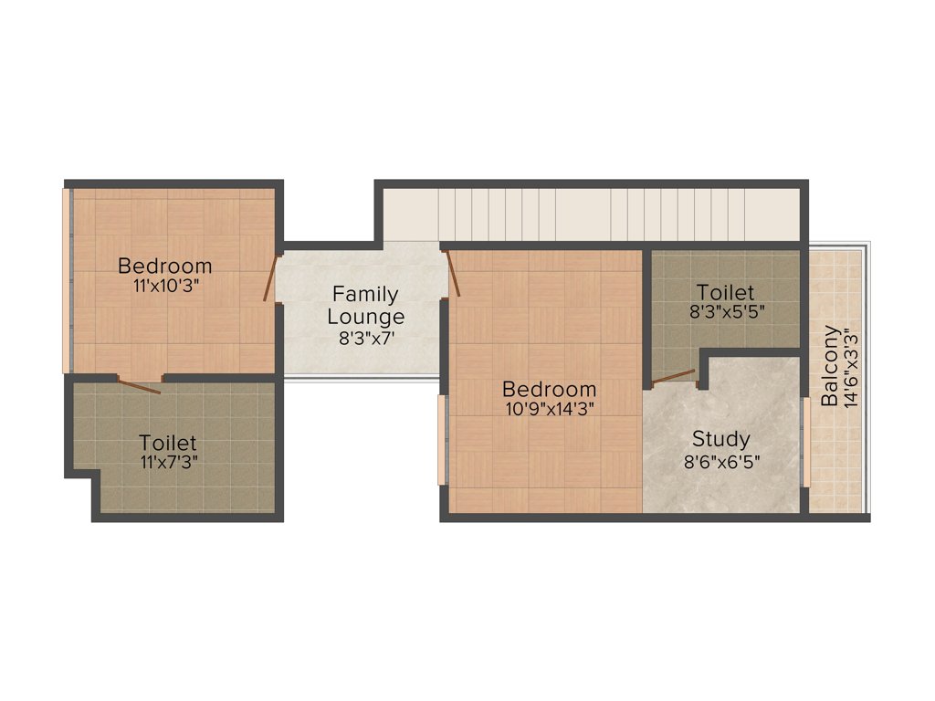 Aratt Rolling Whites (3BHK+3T (1,258 sq ft) + Study Room 1258 sq ft)
