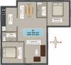 United Reside (2BHK+2T (854 sq ft) 854 sq ft)