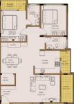 Habitat Cedar (2BHK+2T (953 sq ft)   Pooja Room 953 sq ft)