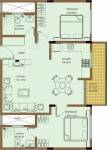 Habitat Cedar (2BHK+2T (1,292 sq ft) 1292 sq ft)