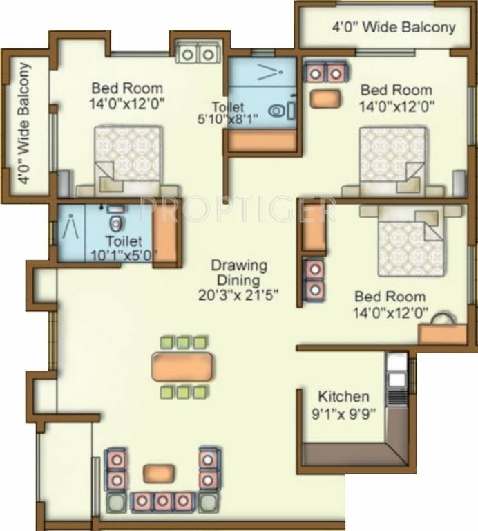 Sri Palace (3BHK+2T (1,508 sq ft) 1508 sq ft) Sri Palace (3BHK+2T (1,508 sq ft) 1508 sq ft)