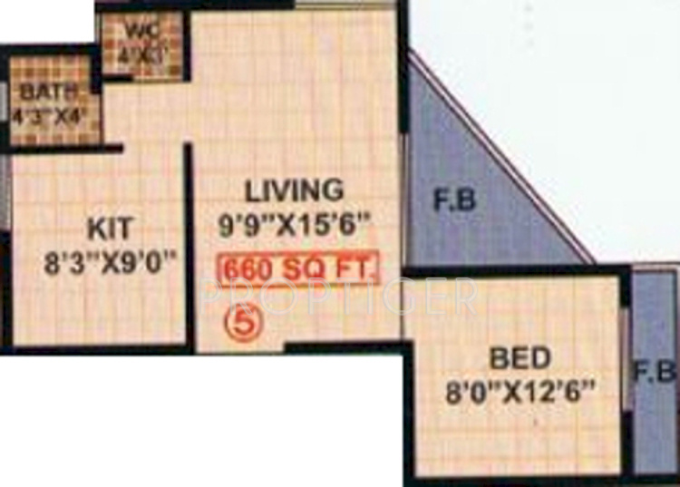 Raj Menzes House (1BHK+1T (660 sq ft) 660 sq ft)