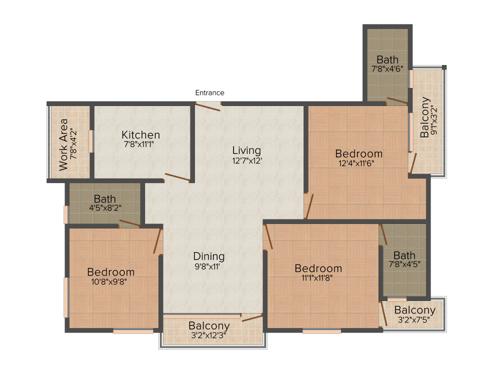 Samson Neptune (3BHK+3T (1,500 sq ft) 1500 sq ft) Samson Neptune (3BHK+3T (1,500 sq ft) 1500 sq ft)