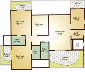 Panama SLK Heights (3BHK+3T (1,635 sq ft) 1635 sq ft) Panama SLK Heights (3BHK+3T (1,635 sq ft) 1635 sq ft)