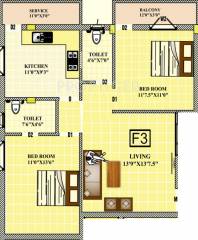 Prudential Arcade (2BHK+2T (950 sq ft) 950 sq ft) Prudential Arcade (2BHK+2T (950 sq ft) 950 sq ft)