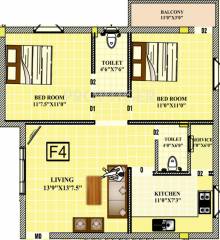 Prudential Arcade (2BHK+2T (844 sq ft) 844 sq ft) Prudential Arcade (2BHK+2T (844 sq ft) 844 sq ft)