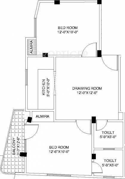 Limra Height (2BHK+2T (850 sq ft) 850 sq ft) Limra Height (2BHK+2T (850 sq ft) 850 sq ft)