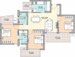 M3M Marina (3BHK+2T (1,550 sq ft) 1550 sq ft)