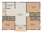 Cubix Rishi and Swarna Classic (3BHK+3T (1,620 sq ft)   Pooja Room 1620 sq ft)
