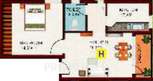 Chola Vaibhav (1BHK+1T (792 sq ft) 792 sq ft)