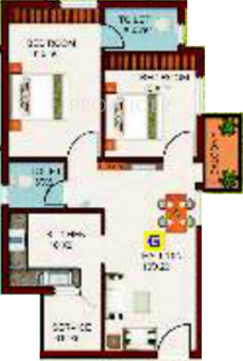 Chola Vaibhav (2BHK+2T (993 sq ft) 993 sq ft)