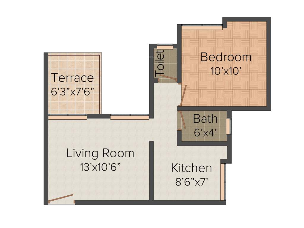 Navratna Exotica (1BHK+1T (562 sq ft) 562 sq ft)