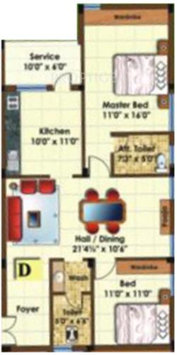Chola Kamban Kudil (2BHK+2T (1,103 sq ft) 1103 sq ft)