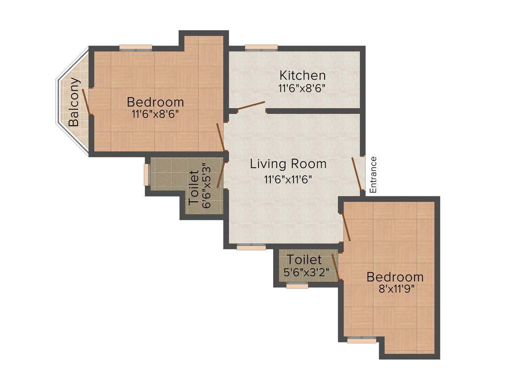 Amman Dharsha Homes (2BHK+2T (630 sq ft) 630 sq ft)