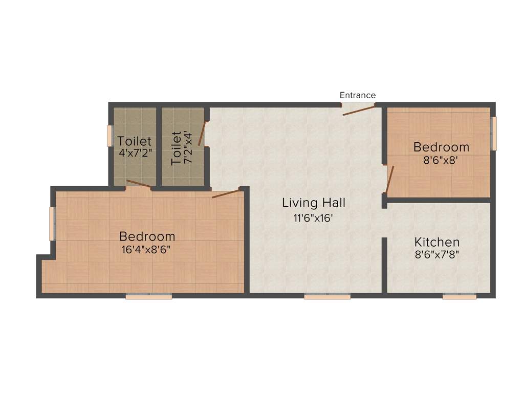 Amman Dharsha Homes (2BHK+2T (815 sq ft) 815 sq ft)