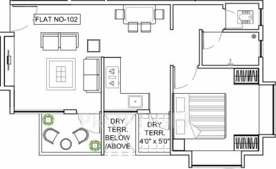 Vignesh Vertex (1BHK+1T (628 sq ft) 628 sq ft)