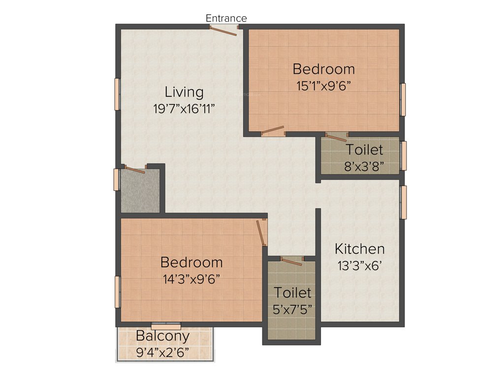 Amman Bala Homes (2BHK+2T (1,101 sq ft) 1101 sq ft)