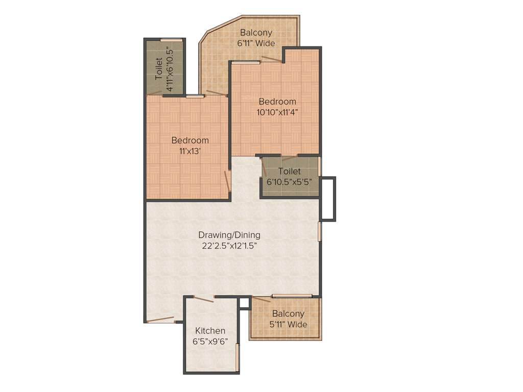 Swatantra Indraprastha Apartments (2BHK+2T (1,316 sq ft) + Pooja Room 1316 sq ft)