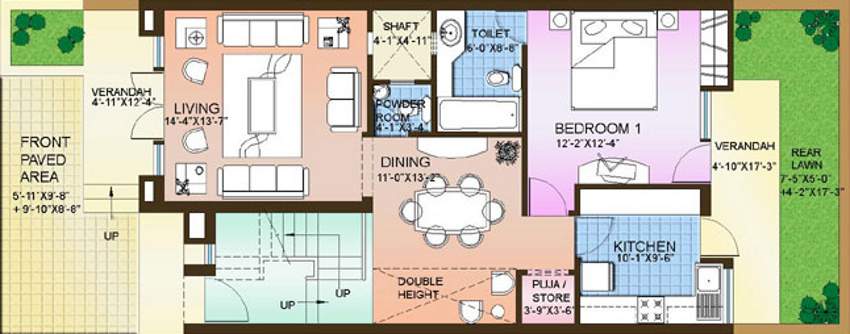Swatantra Indraprastha Villas (4BHK+4T (1,761 sq ft) + Pooja Room 1761 sq ft)