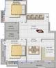 Brownstone Emerald (2BHK+2T (1,040 sq ft) 1040 sq ft)
