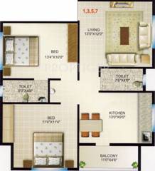 Ojas Avenue (2BHK+2T (972 sq ft) 972 sq ft) Ojas Avenue (2BHK+2T (972 sq ft) 972 sq ft)