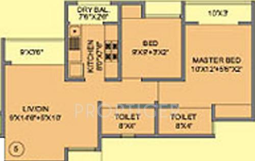 Sonam Golden Nest Phase XV (2BHK+2T (905 sq ft) 905 sq ft)