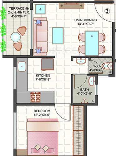 Rajnir Sunrise Residency (1BHK+1T (585 sq ft) 585 sq ft) Rajnir Sunrise Residency (1BHK+1T (585 sq ft) 585 sq ft)