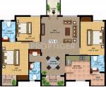 Tanny Green Springs (3BHK+3T (1,515 sq ft) 1515 sq ft)