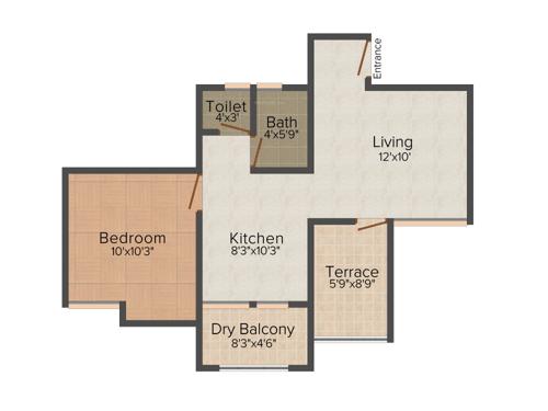 Sree Little Hearts (1BHK+1T (651 sq ft) 651 sq ft) Sree Little Hearts (1BHK+1T (651 sq ft) 651 sq ft)