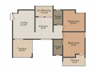 Sree Little Hearts (2BHK+2T (832 sq ft) 832 sq ft) Sree Little Hearts (2BHK+2T (832 sq ft) 832 sq ft)