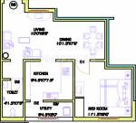 KVM Pranav (1BHK+1T (584 sq ft) 584 sq ft)