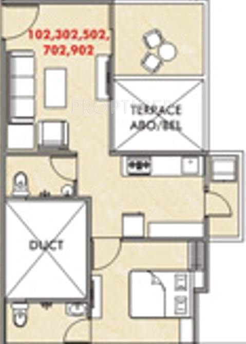 Venkatesh Oxy Galaxy (1BHK+2T (670 sq ft) 670 sq ft)