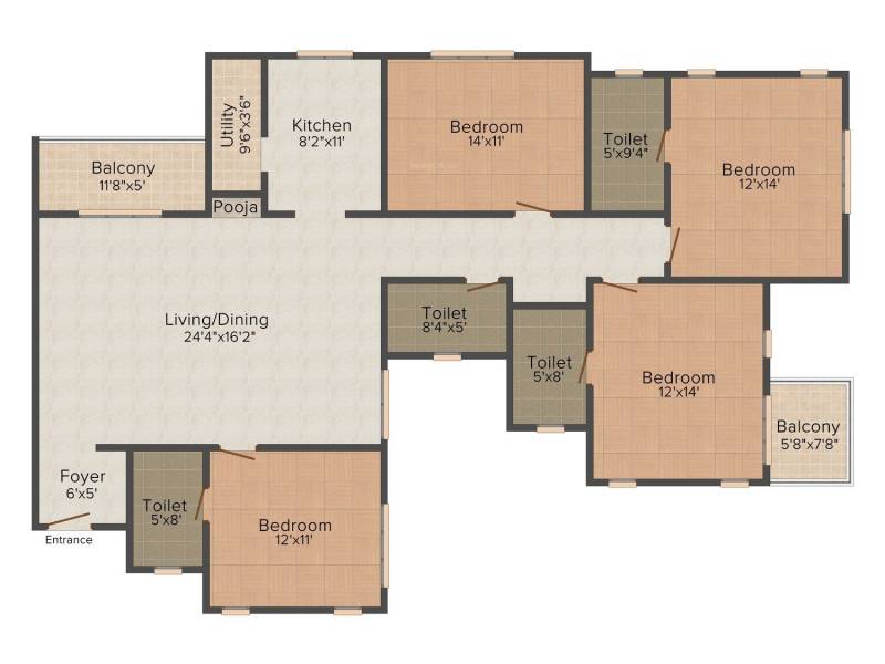 Appaswamy Banyan House (4BHK+4T (2,263 sq ft) + Pooja Room 2263 sq ft)