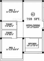 Brownstone South 2 (2BHK+2T (798 sq ft) 798 sq ft) Brownstone South 2 (2BHK+2T (798 sq ft) 798 sq ft)